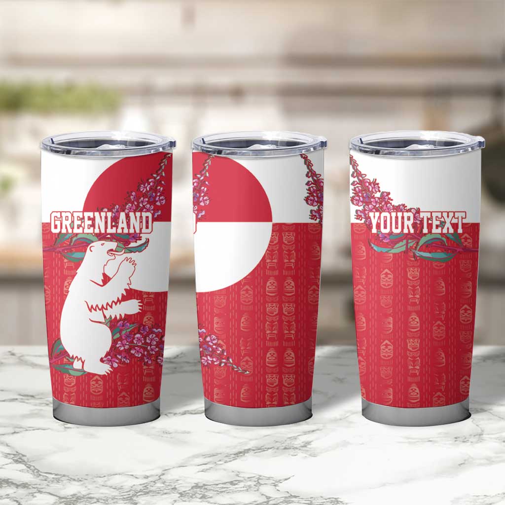 Greenland Flag Style Tumbler Cup Polar Pear