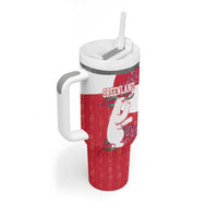 Greenland Flag Style Tumbler With Handle Polar Pear