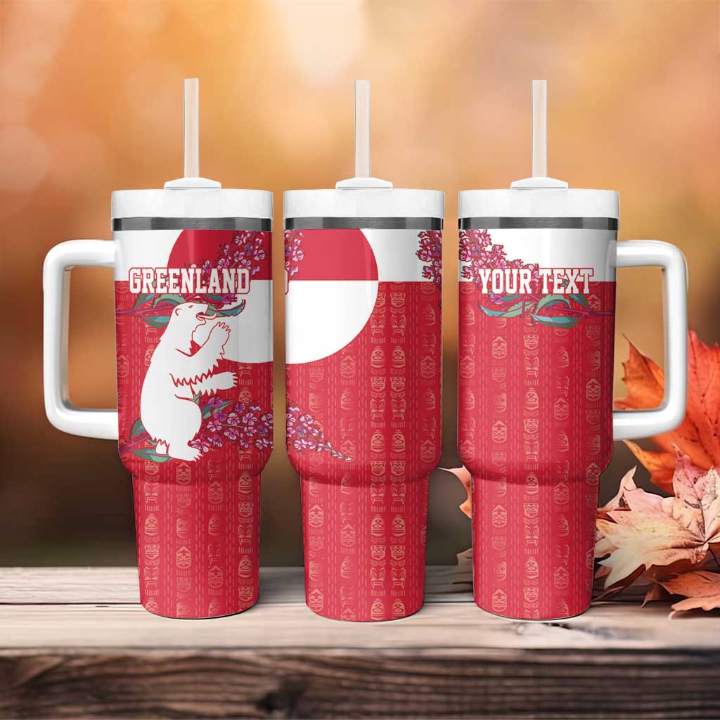 Greenland Flag Style Tumbler With Handle Polar Pear