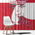 Greenland Flag Style Window Curtain Polar Pear