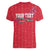 Greenland Flag Style Women V-Neck T-Shirt Polar Pear