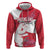 Greenland Flag Style Zip Hoodie Polar Pear