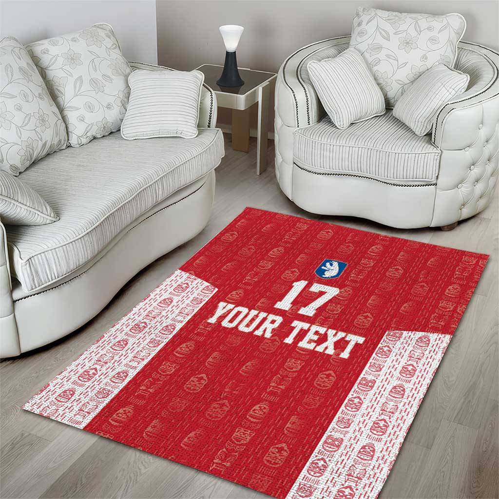 Custom Greenland Football 2024-25 Area Rug Tupilaq Pattern