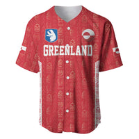 Custom Greenland Football 2024-25 Baseball Jersey Tupilaq Pattern