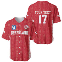 Custom Greenland Football 2024-25 Baseball Jersey Tupilaq Pattern