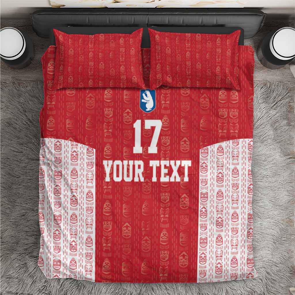 Custom Greenland Football 2024-25 Bedding Set Tupilaq Pattern