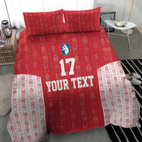 Custom Greenland Football 2024-25 Bedding Set Tupilaq Pattern