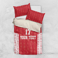 Custom Greenland Football 2024-25 Bedding Set Tupilaq Pattern