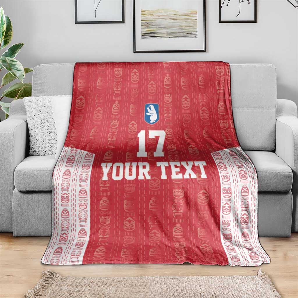 Custom Greenland Football 2024-25 Blanket Tupilaq Pattern