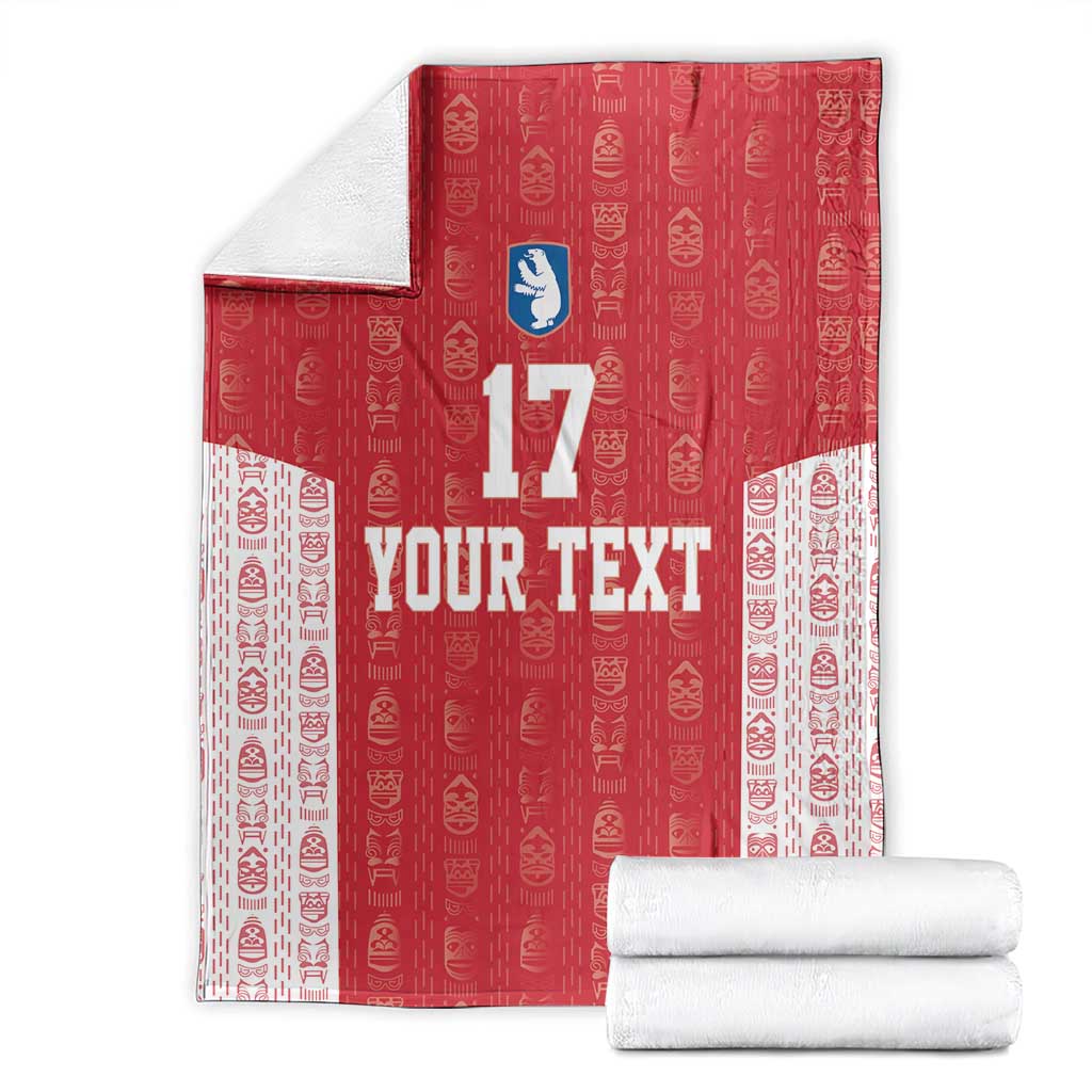 Custom Greenland Football 2024-25 Blanket Tupilaq Pattern