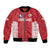 Custom Greenland Football 2024-25 Bomber Jacket Tupilaq Pattern