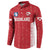 Custom Greenland Football 2024-25 Button Sweatshirt Tupilaq Pattern