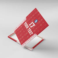 Custom Greenland Football 2024-25 Canvas Wall Art Tupilaq Pattern