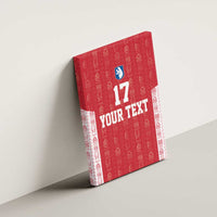 Custom Greenland Football 2024-25 Canvas Wall Art Tupilaq Pattern