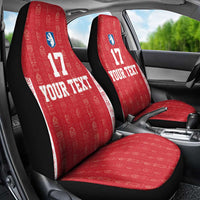 Custom Greenland Football 2024-25 Car Seat Cover Tupilaq Pattern