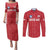 Custom Greenland Football 2024-25 Couples Matching Puletasi and Long Sleeve Button Shirt Tupilaq Pattern