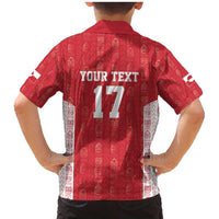 Custom Greenland Football 2024-25 Family Matching Mermaid Dress and Hawaiian Shirt Tupilaq Pattern