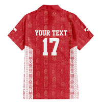 Custom Greenland Football 2024-25 Family Matching Mermaid Dress and Hawaiian Shirt Tupilaq Pattern