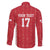 Custom Greenland Football 2024-25 Family Matching Off The Shoulder Long Sleeve Dress and Hawaiian Shirt Tupilaq Pattern