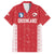 Custom Greenland Football 2024-25 Family Matching Off Shoulder Maxi Dress and Hawaiian Shirt Tupilaq Pattern