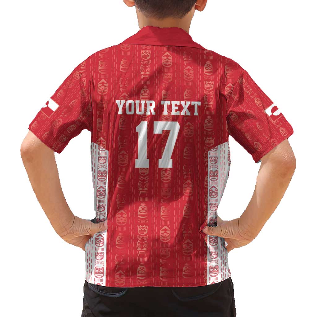 Custom Greenland Football 2024-25 Family Matching Tank Maxi Dress and Hawaiian Shirt Tupilaq Pattern