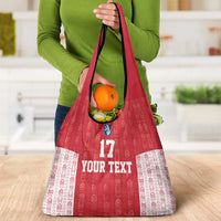 Custom Greenland Football 2024-25 Grocery Bag Tupilaq Pattern