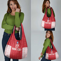 Custom Greenland Football 2024-25 Grocery Bag Tupilaq Pattern