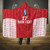 Custom Greenland Football 2024-25 Hooded Blanket Tupilaq Pattern