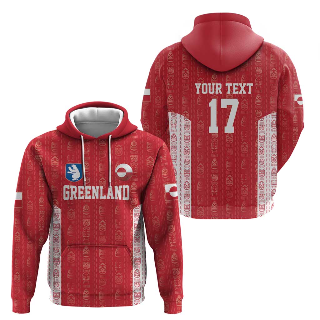 Custom Greenland Football 2024-25 Hoodie Tupilaq Pattern