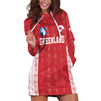 Custom Greenland Football 2024-25 Hoodie Dress Tupilaq Pattern