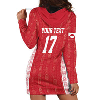 Custom Greenland Football 2024-25 Hoodie Dress Tupilaq Pattern