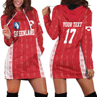 Custom Greenland Football 2024-25 Hoodie Dress Tupilaq Pattern