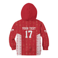 Custom Greenland Football 2024-25 Kid Hoodie Tupilaq Pattern