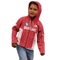 Custom Greenland Football 2024-25 Kid Hoodie Tupilaq Pattern