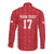 Custom Greenland Football 2024-25 Long Sleeve Button Shirt Tupilaq Pattern