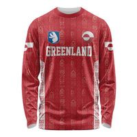 Custom Greenland Football 2024-25 Long Sleeve Shirt Tupilaq Pattern