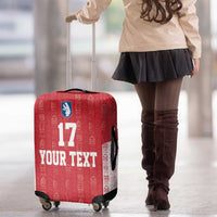 Custom Greenland Football 2024-25 Luggage Cover Tupilaq Pattern