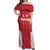 Custom Greenland Football 2024-25 Off Shoulder Maxi Dress Tupilaq Pattern