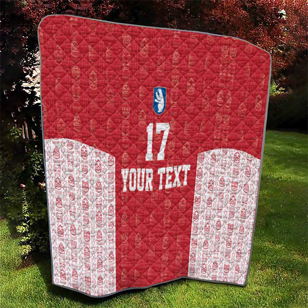 Custom Greenland Football 2024-25 Quilt Tupilaq Pattern