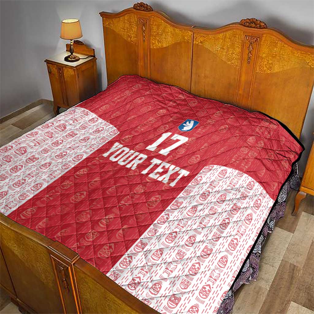 Custom Greenland Football 2024-25 Quilt Tupilaq Pattern