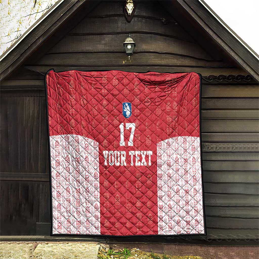 Custom Greenland Football 2024-25 Quilt Tupilaq Pattern