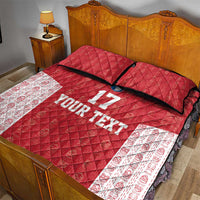 Custom Greenland Football 2024-25 Quilt Bed Set Tupilaq Pattern