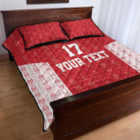 Custom Greenland Football 2024-25 Quilt Bed Set Tupilaq Pattern
