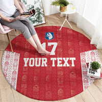 Custom Greenland Football 2024-25 Round Carpet Tupilaq Pattern