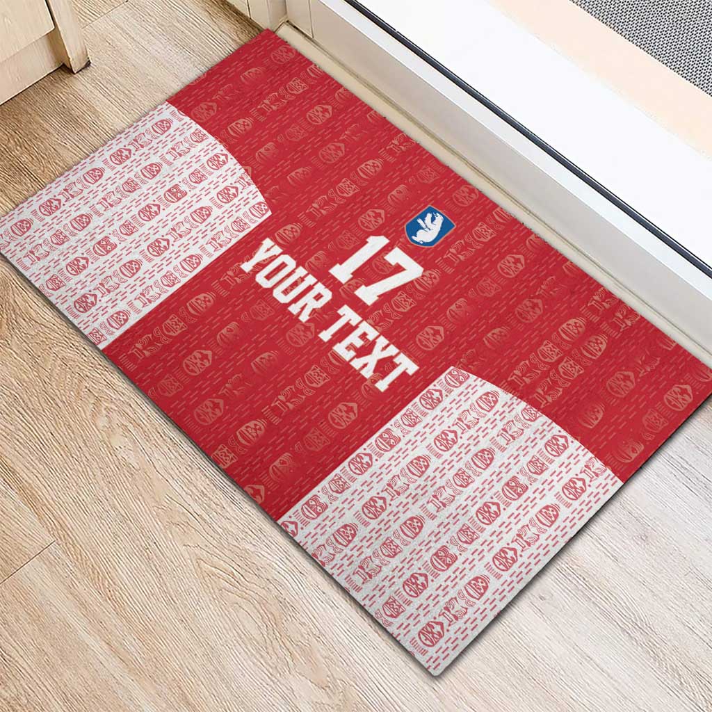 Custom Greenland Football 2024-25 Rubber Doormat Tupilaq Pattern