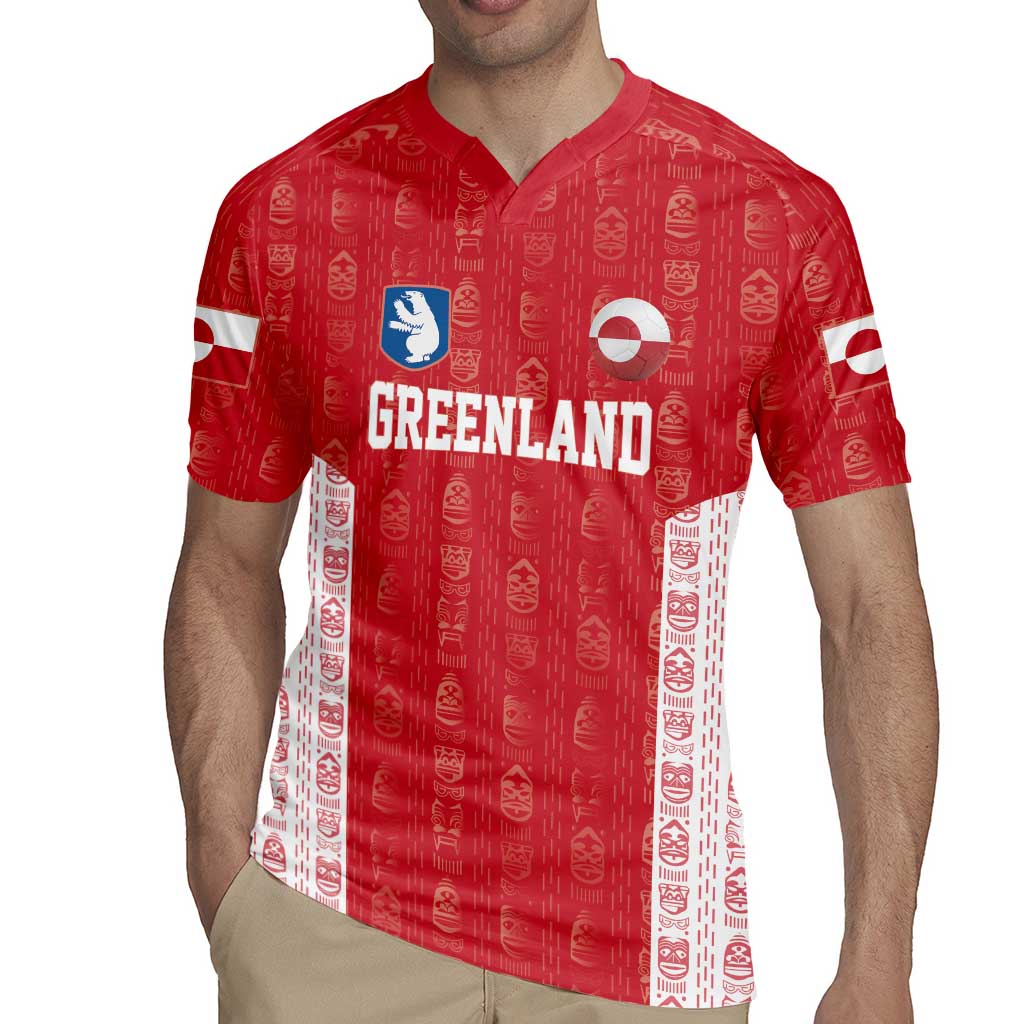 Custom Greenland Football 2024-25 Rugby Jersey Tupilaq Pattern