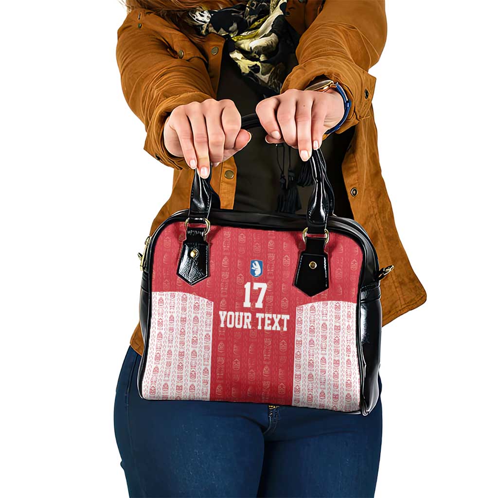 Custom Greenland Football 2024-25 Shoulder Handbag Tupilaq Pattern