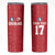 Custom Greenland Football 2024-25 Skinny Tumbler Tupilaq Pattern