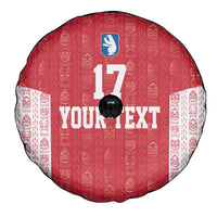 Custom Greenland Football 2024-25 Spare Tire Cover Tupilaq Pattern