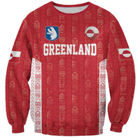 Custom Greenland Football 2024-25 Sweatshirt Tupilaq Pattern